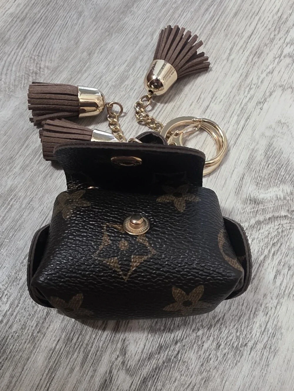New Designer-Inspired Purse/Bag Charm or Keyring Upcycled